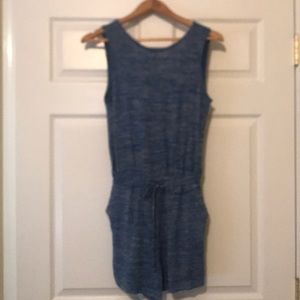 Blue Cotton Romper